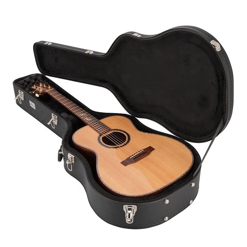 Manufactured Direct Supply Arched Design Wood Acoustic Guitar Hard  Case Classical Guitar Case