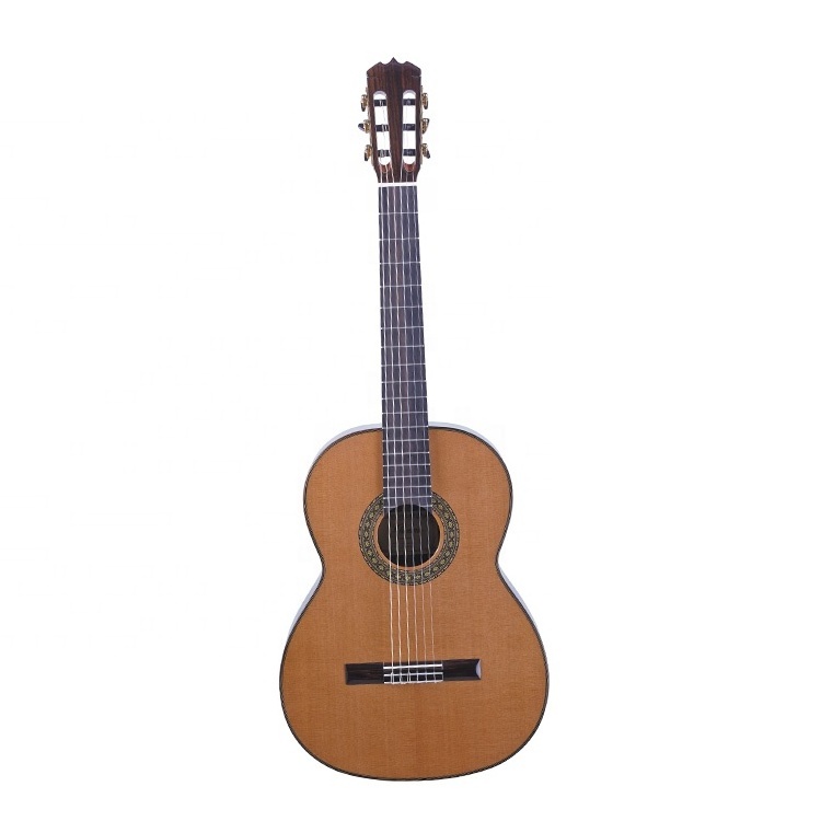 NMI-CG-Ramirez China Wholesale 39 inch solid wood classical guitar with Solid Cedar