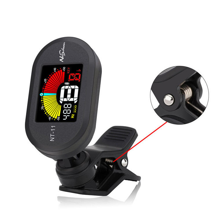 Wholesale Large Colorful LCD Display Battery Guitar Clip-On Tuner for Chromatic/Guitar/Bass/Ukulele/Violin