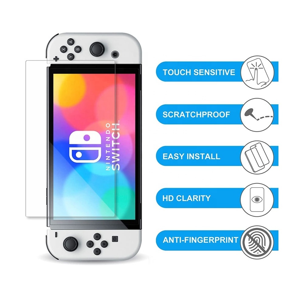 Premium Hot 2.5D 0.33MM micas tempered glass screen protector for Nintendo Switch Oled