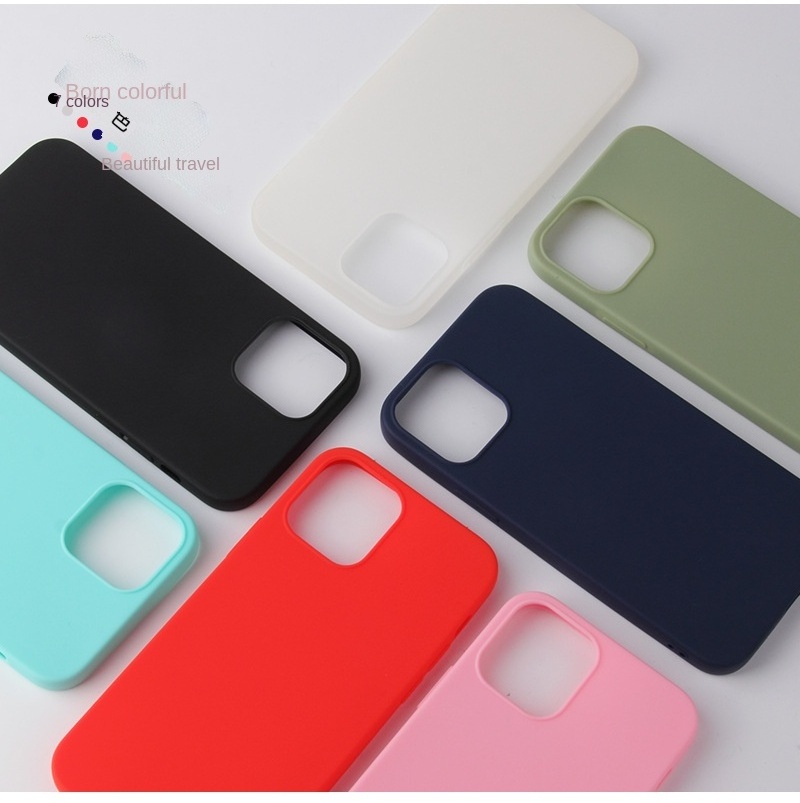 Slim Fit Candy Color Matte Skin Soft Thin TPU Silicone Cell Phone Case For iPhone 13 Mini/13/13 Pro/13 Pro Max Mobile Phone Case