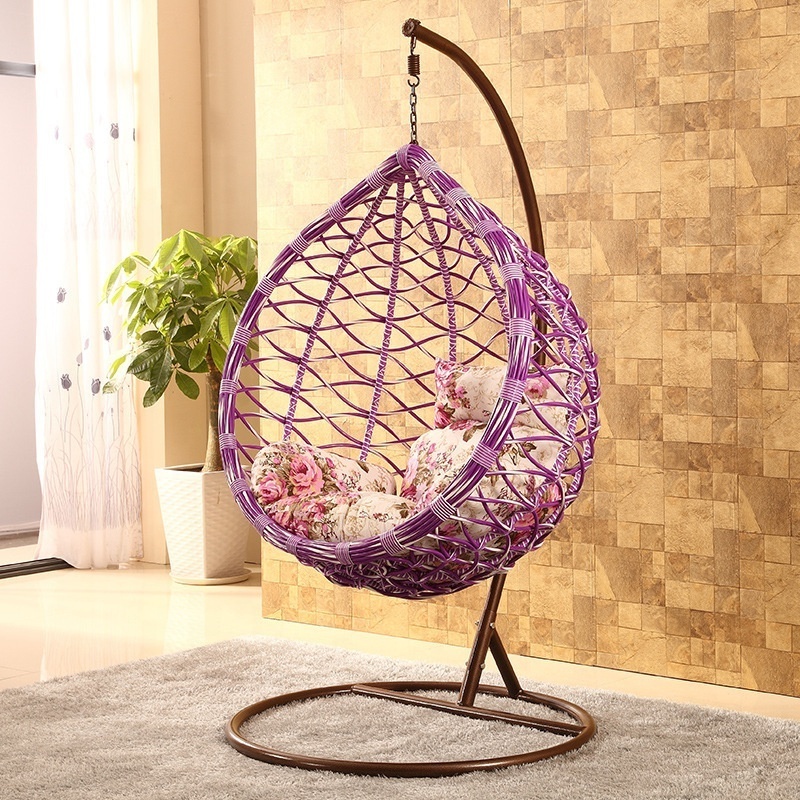 2021 best hot leisure nordic modern outdoor furniture garden white swing hanging egg chair