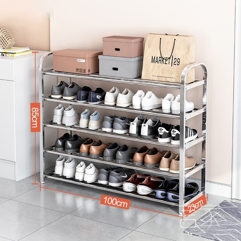 modern living room home furniture unique cheap metal entrance shoe display rack storage