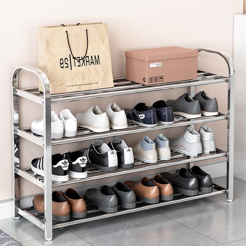 modern living room home furniture unique cheap metal entrance shoe display rack storage