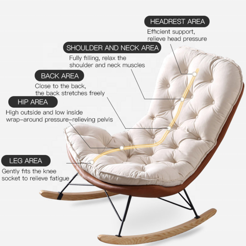 home furniture zero gravity upholstery comfortable modern living room recliner single fabric adult rocking chair