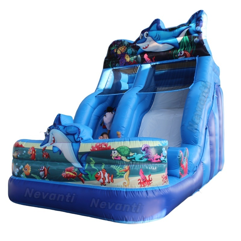 Customize commercial inflatable shark slide inflatable snow slide lego inflatable.slide