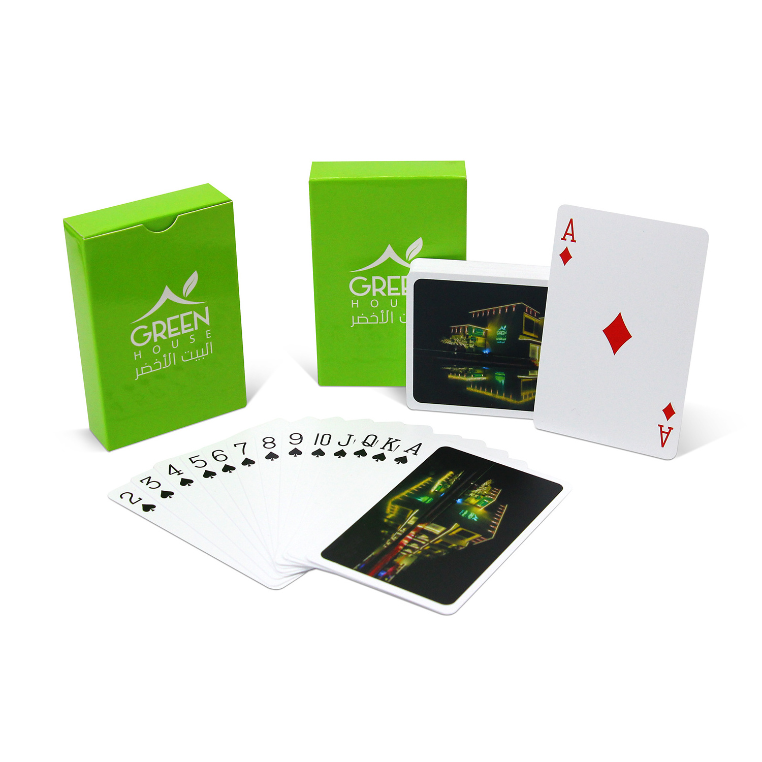 Wholesale Manufacturer Poker Custom Logo Magic Casino Cardistry Fancy Paper 54 Deck Of Playing Cards