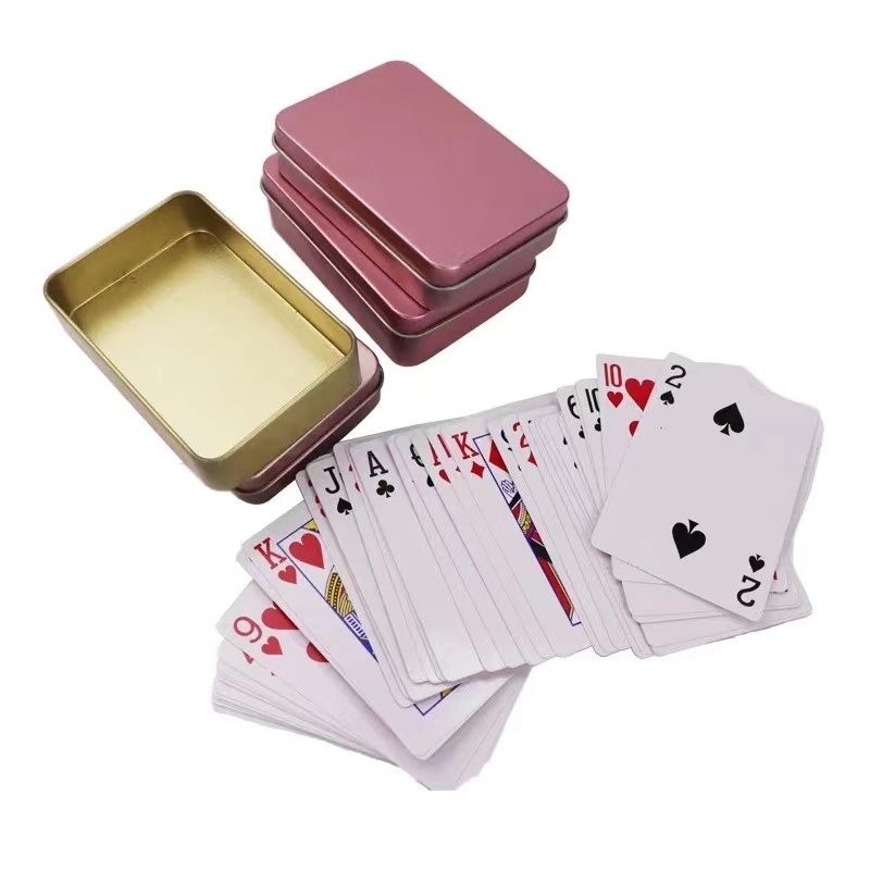 Ningbo Factory Cheap Custom Personalize Graphic Full Color Game Poker Playing Card With Tin Box