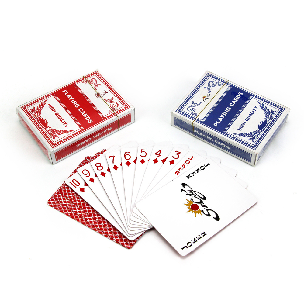 France Sublimation Printed Packaging A Jouer En Gros Impression Personnalises Carte De Jeu 54 Paper Playing Poker Card