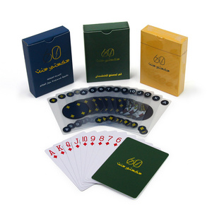 Custom Logo 100% Waterproof Colorfast Durable Poker Cartes de poker Baloot 32 Cards Arabic Baloot Playing Card With Gift Box