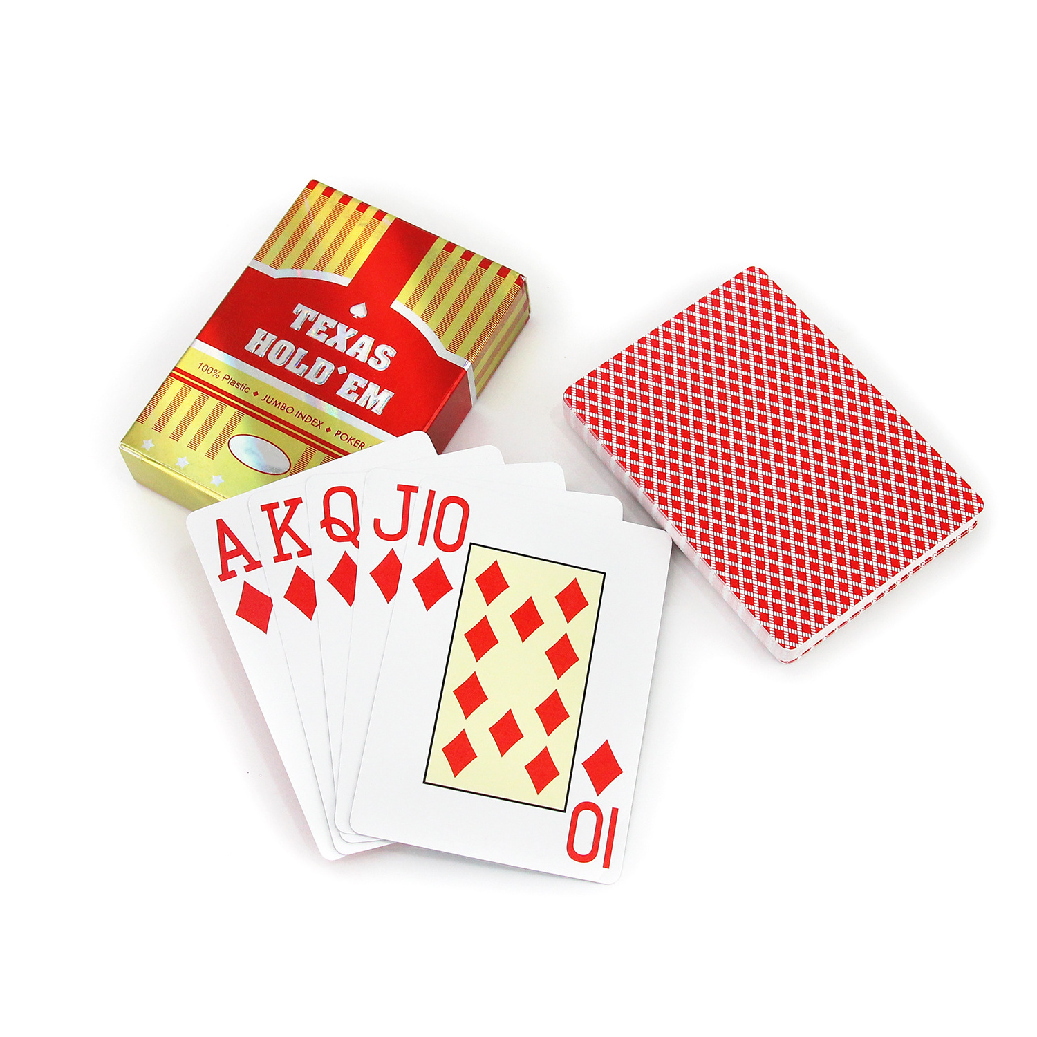 America Popular Reliable Supply Bridge Size Customized Printing Texas Poker Pvc Plastic Playing Cards Set