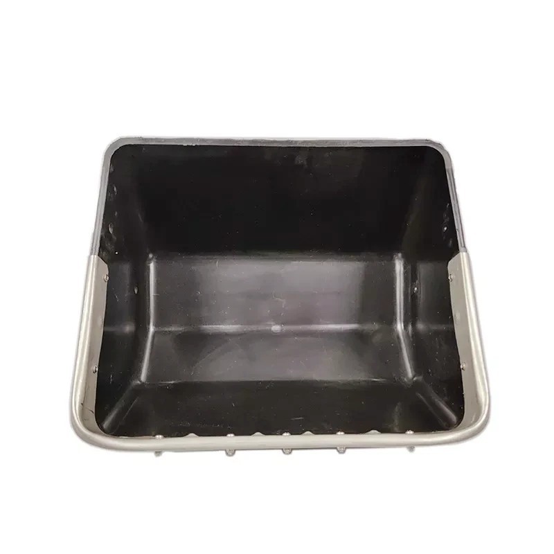 Plastic Sow Feeding Trough Stainless Steel Edge Pig Plastic Feeder 380*380mm Sow Feeder Manger Pig Feeder