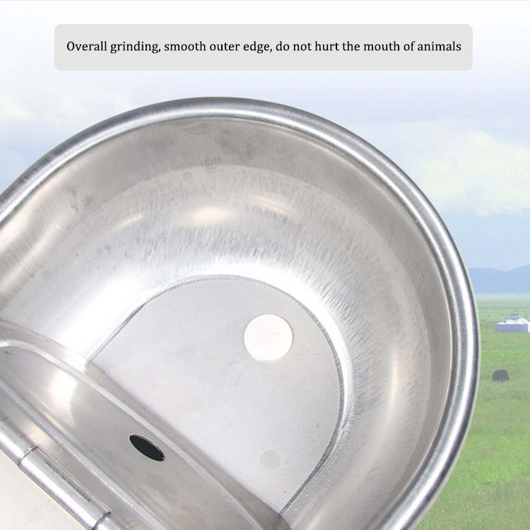 Cow Cattle Dairy Farm Water Drinking Bowl 4L Steel Stainless 304 Drinker for Horse and Cows Automatic Feeders