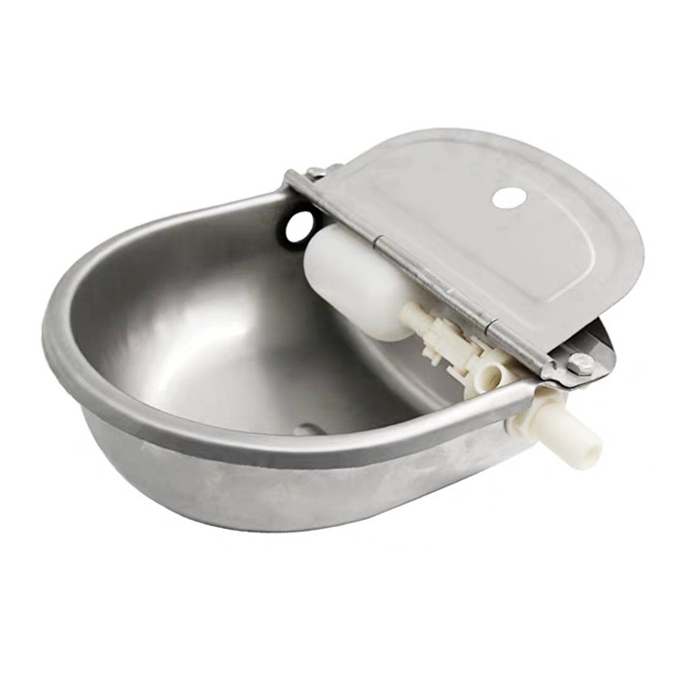 Stainless Steel Float Valve Cattle Horse Drinker Stainless Steel Automatic Dog Cow Water Trough