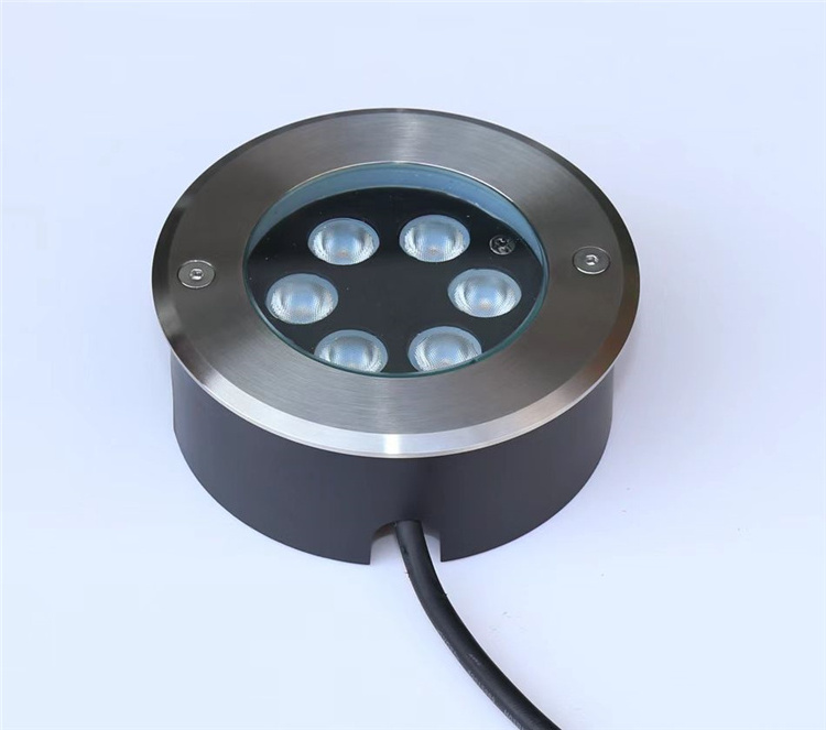 Outdoor Ip67 Rgb Color Change Inground  24v 6w Multicolor Led Recessed Deck inground Underground Light