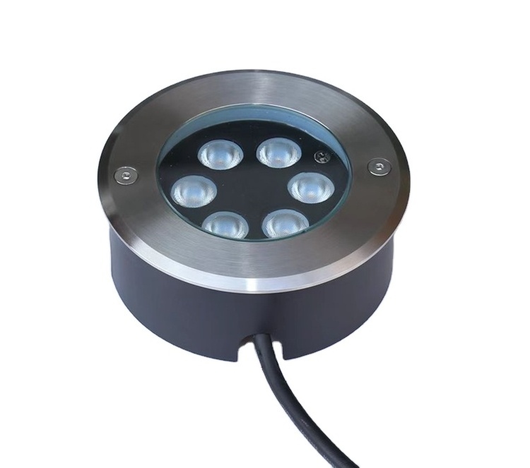 Outdoor Ip67 Rgb Color Change Inground  24v 6w Multicolor Led Recessed Deck inground Underground Light