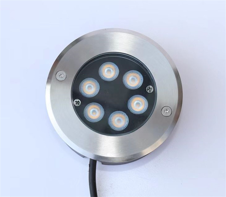 Outdoor Ip67 Rgb Color Change Inground  24v 6w Multicolor Led Recessed Deck inground Underground Light