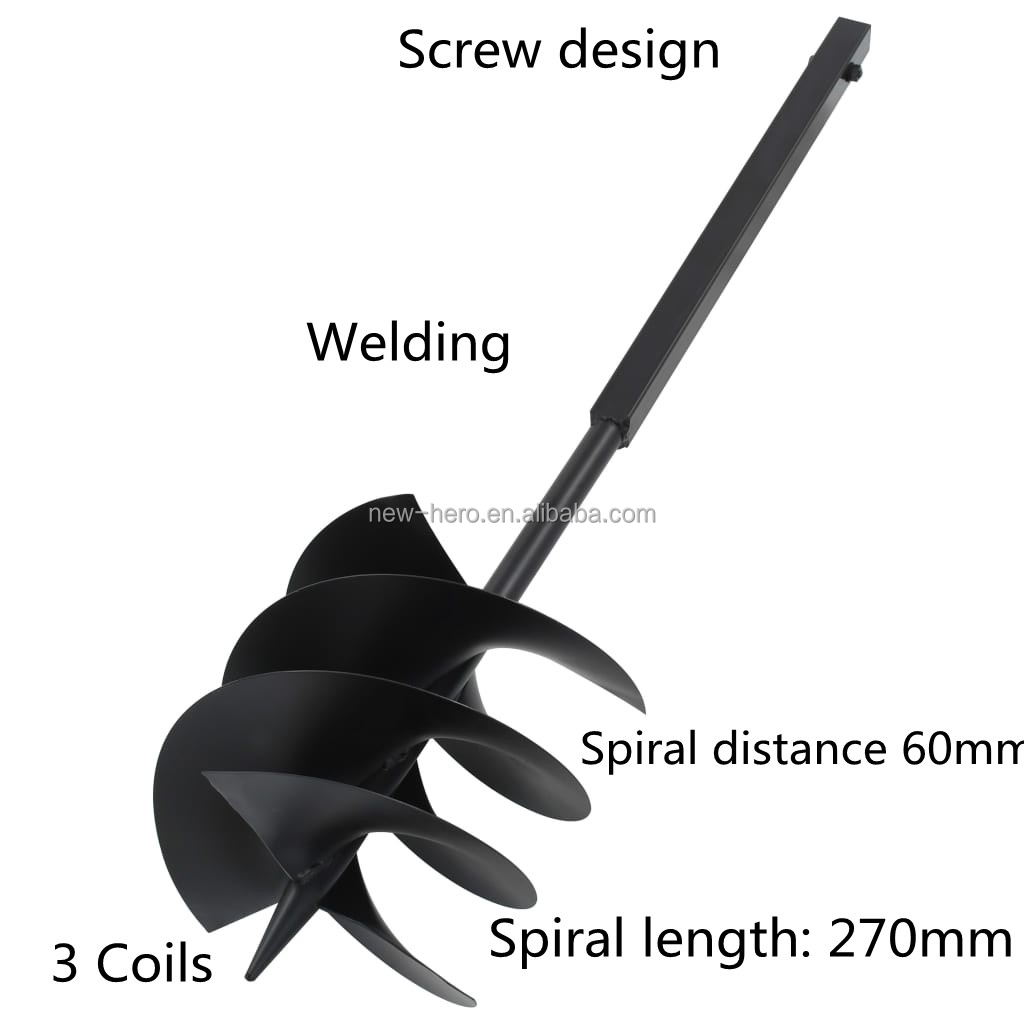 Hand Auger Post Hole Digger Manual Ground Drill 6