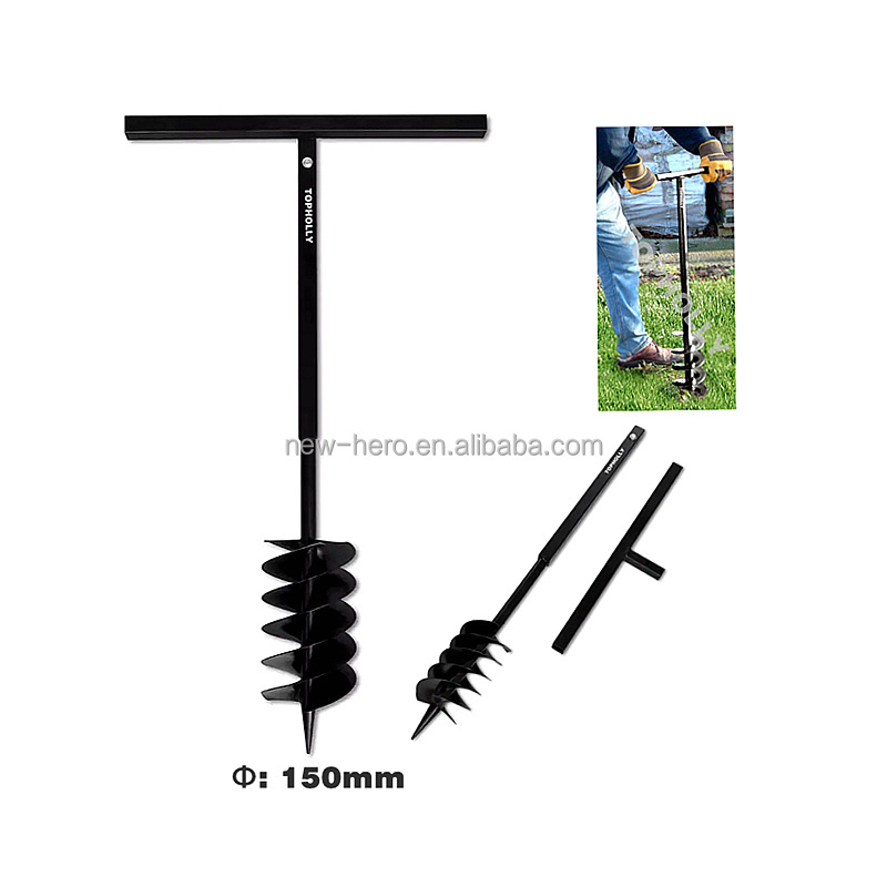 Hand Auger Post Hole Digger Manual Ground Drill 6