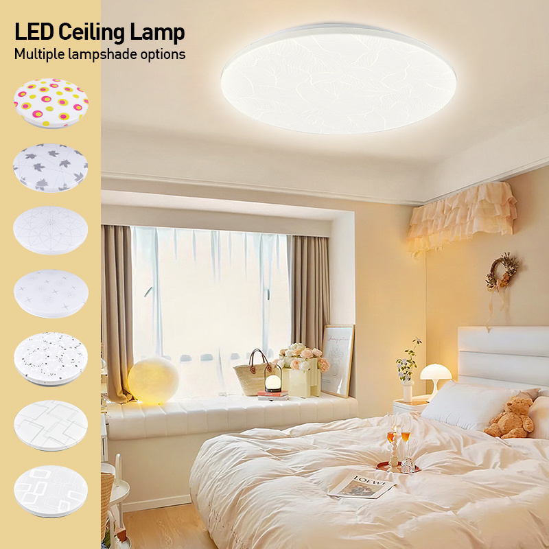 Flush Mount Ultra Thin Modern Design Smart Decor 22w Led Round Ceiling Lamps For Bedroom Children Room