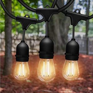 Decoration  Outdoor IP65  Waterproof Hanging Lights E27 E26 Socket Base G45 RGB S14 led bulb String Light  for Backyard Balcony