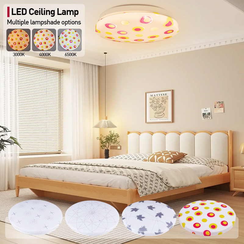 Flush Mount Ultra Thin Modern Design Smart Decor 22w Led Round Ceiling Lamps For Bedroom Children Room