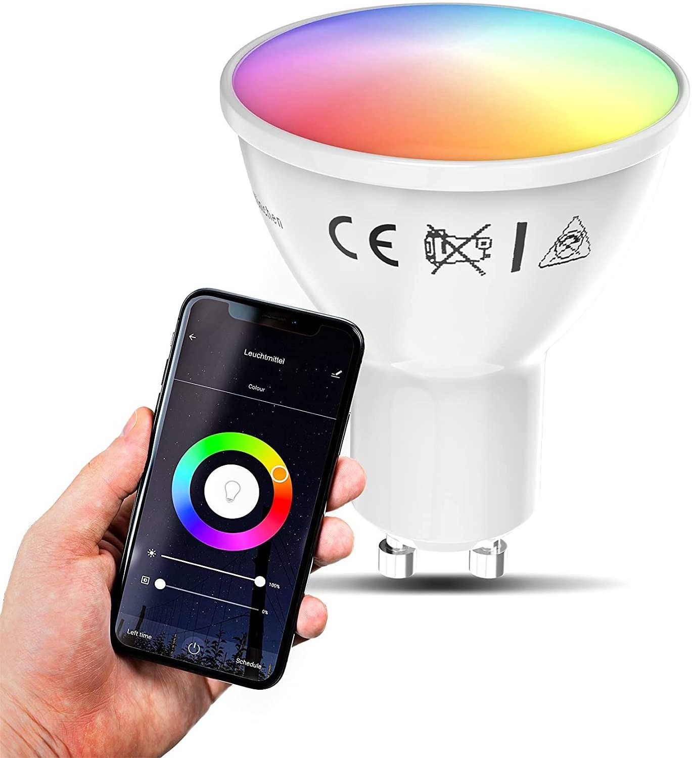 Best Wholesale Alexa Google Home Track Light Recessed Mini Spot Lamp Dimmable RGB color Tuya Wifi APP Smart LED Bulb GU10 Lights