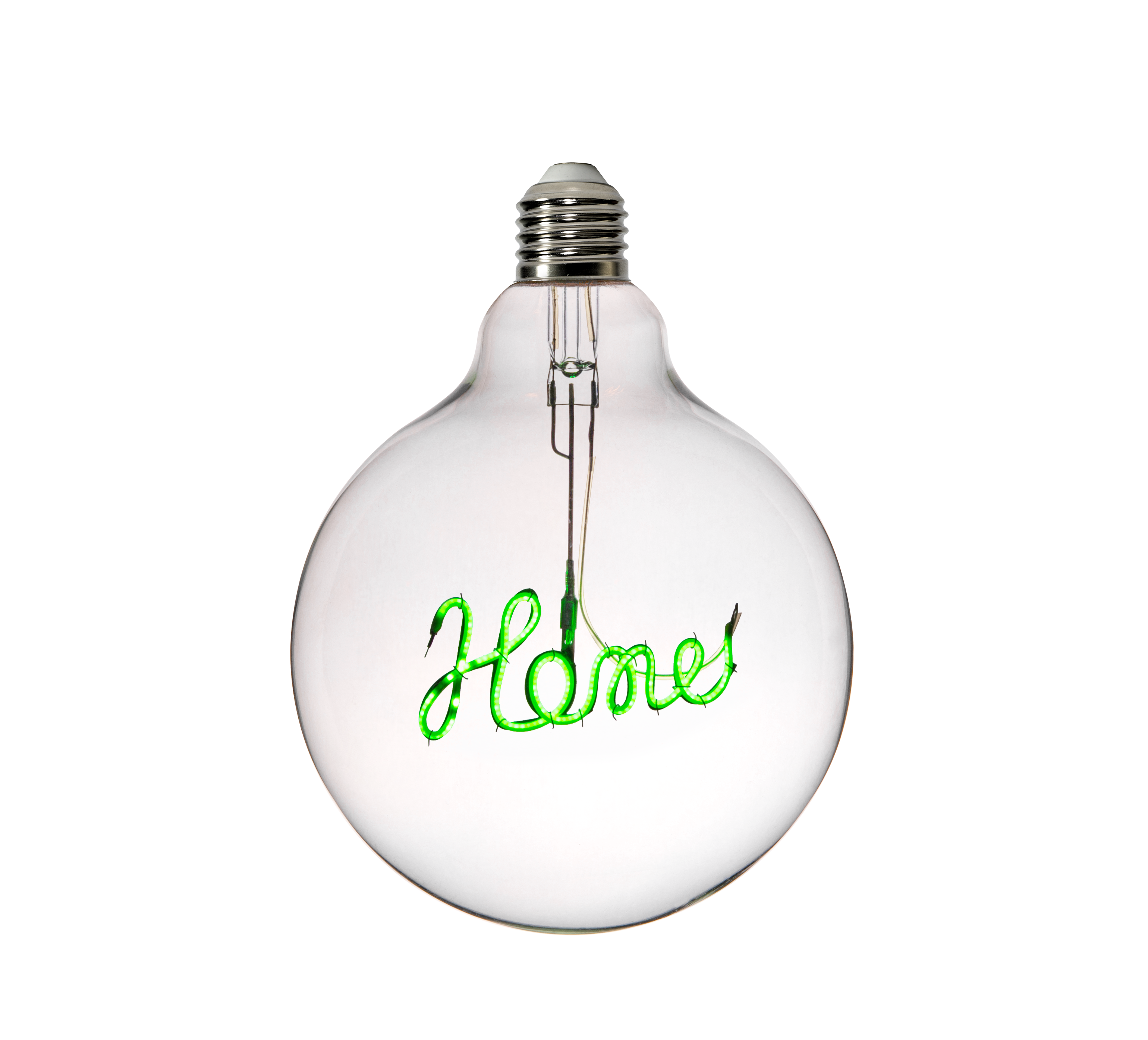 OEM DIY letter light Home  Dream Happy Hello Love decorate lights G125  E27 E26 soft curved dimmable filament led bulbs