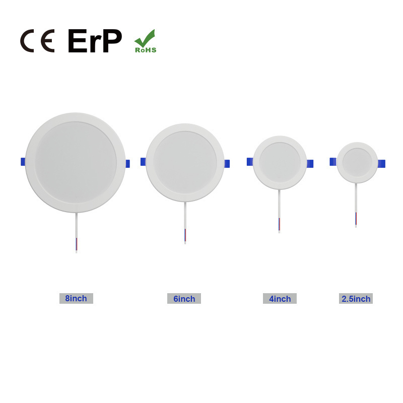 High Lumen Recessed Suspended Downlights Flush Ceiling CCT Dimmable Change 220V 110V Round Square DOB Small LED Panel Lights