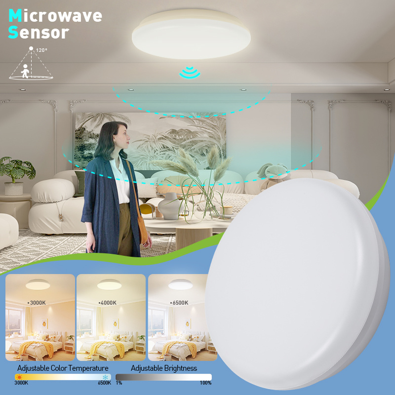 Bedroom Lighting Indoor Lamp 24w Large Semi Flush Mount Round Smart Led Design Square Modern Ceiling Lights