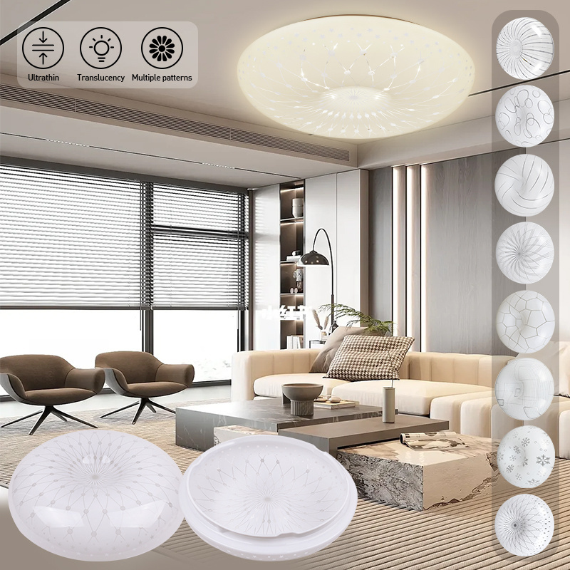 Wholesale Price Modern Round Fixtures Three Color Changing Led Ceiling Lights for Living Room Bedroom