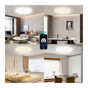 Modern Home Decoration Round Adjustable Tuya Bluetooth Music Control Led Smart Ceiling Light for Bedroom