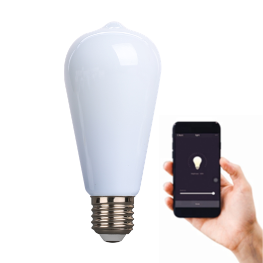 Smart lighting App G95 G125 ST64 4W 6W 8W E27 Dimmable RGB color Changing Wifi Control Led Filament Bulb