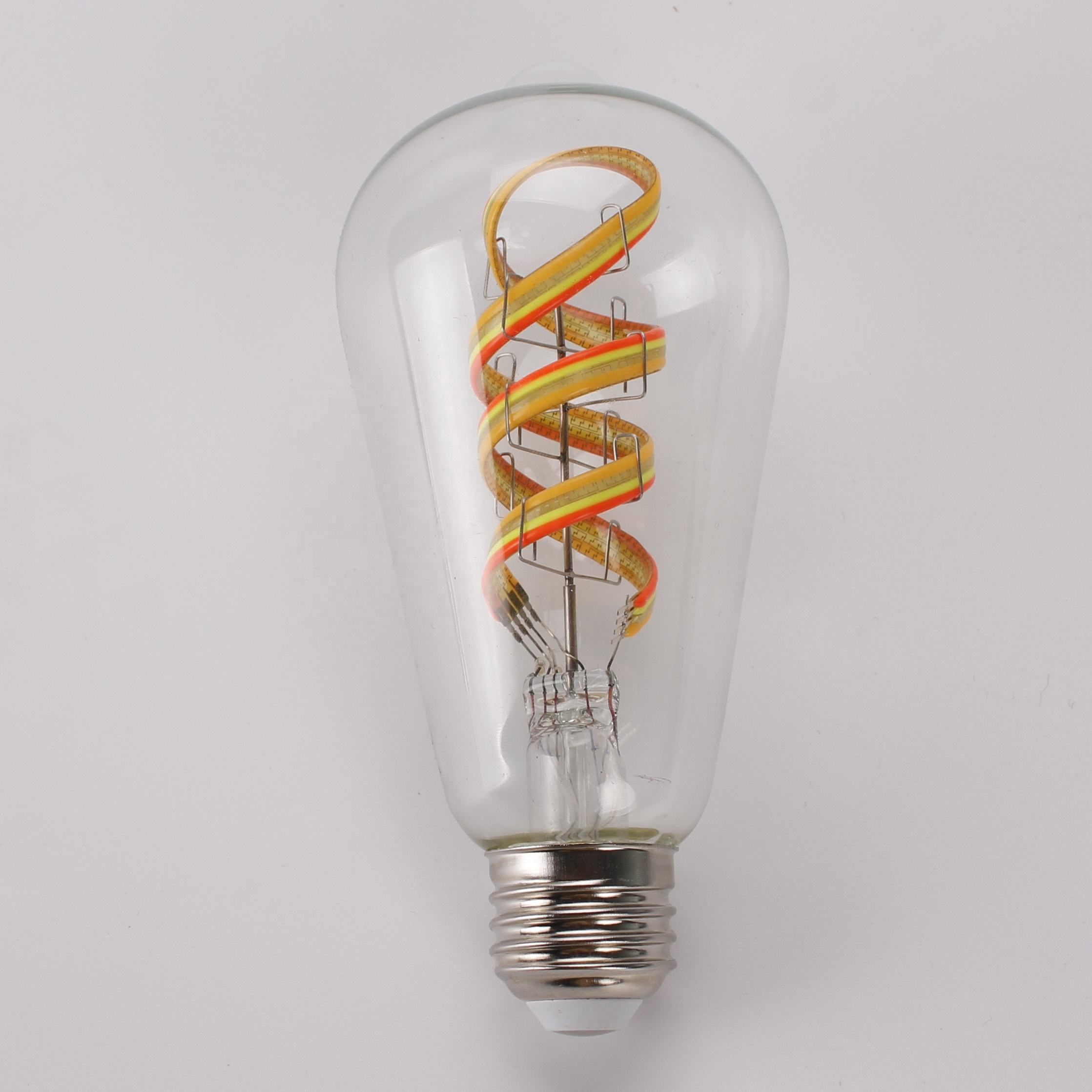 Smart lighting App G95 G125 ST64 4W 6W 8W E27 Dimmable RGB color Changing Wifi Control Led Filament Bulb