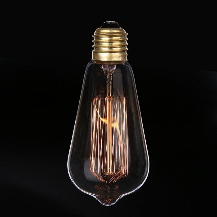 Antique decorative lamp incandescent bulb 120V 220V 40w E26 E27 Edison Bulb ST64