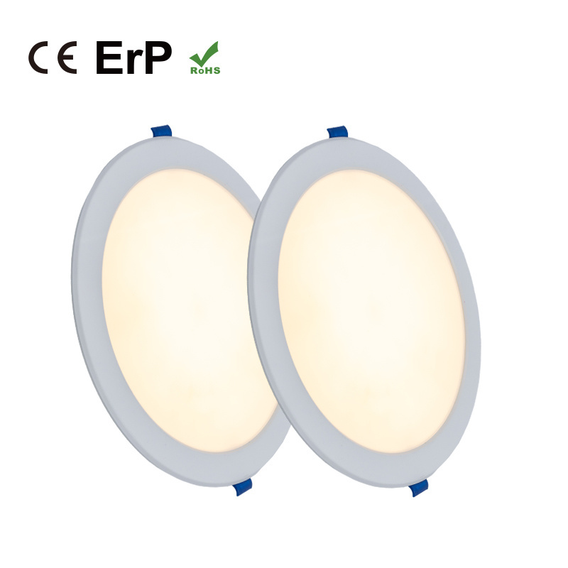 Factory  price DOB Flat Dial-up CCT 3W 6W 9W 12W 18W 24W Round  Recessed Silm IP54 Flush Ceiling Downlights LED Panel Light