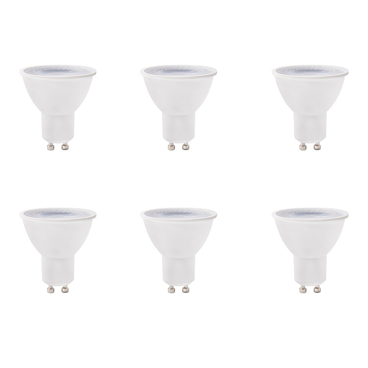 best price 6pack 120V 5W 530LM daylight 5000k dimmable spotlight MR16 GU10 base LED Spot Light Bulb for ceiling installation