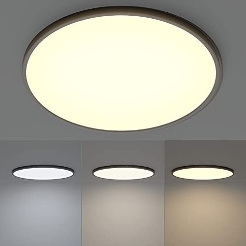 Hot sales 12Inch 24W RGB 8W 3200lm Modern Ultra-Thin Remote Dimmable Led Flush Mount Ceiling Light for Bedroom Living Room