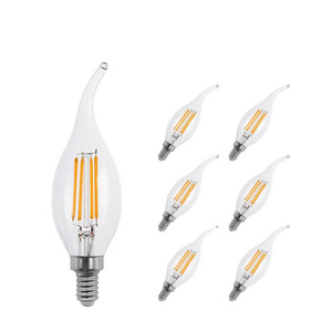 C35 light led bulbs E14 flame-tip candle led bulb housing led filament bulb for Crystal chandeliers