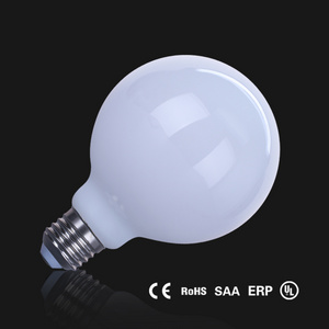 China factory milky white G125 G95 G80 globe shape led bulb E27 4w 6w 8w bulb lights led filament bulb