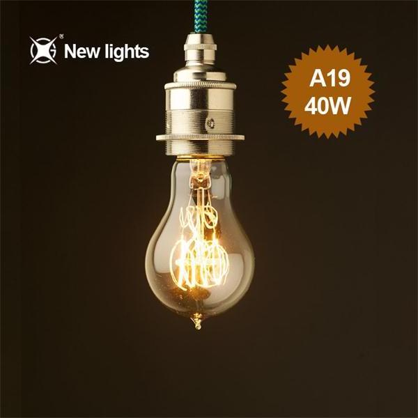 Decoration edison light cheap price edison light bulb A60 edison bulb light