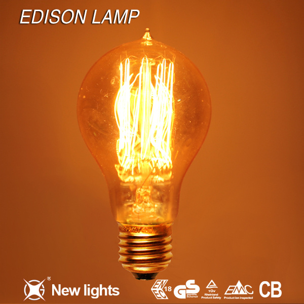 Decoration edison light cheap price edison light bulb A60 edison bulb light