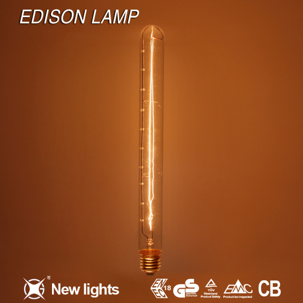 Hot selling Spiral filament ST64 40W E27 Vintage Edison Bulb Light Energy saving lamp