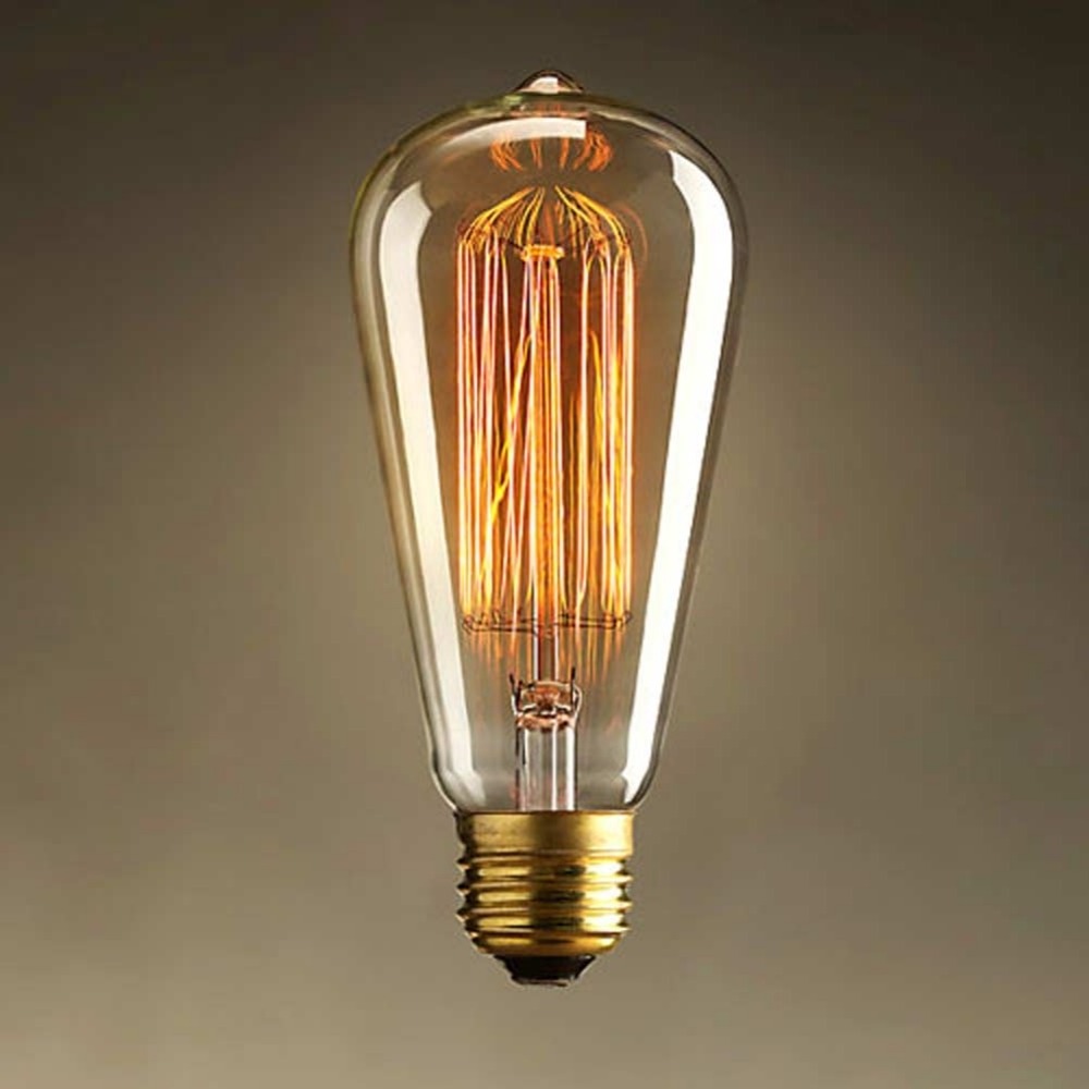 Warm color AC110V E26 40W ST64 Edison Bulb