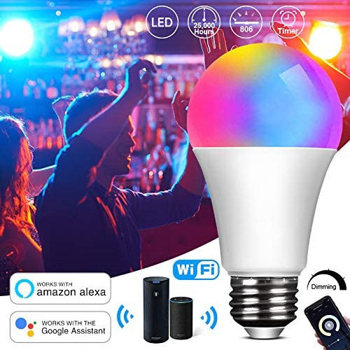 Smart Phone Remote Controlled WIFI Tuya app Alexa Google home A60 E26 E27 RGB 7w 9w 12w Indoor Wifi RGB Smart Led Light Bulb