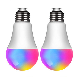 Smart Phone Remote Controlled WIFI Tuya app Alexa Google home A60 E26 E27 RGB 7w 9w 12w Indoor Wifi RGB Smart Led Light Bulb