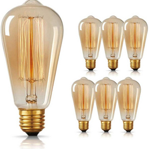 ST64 Vintage Light Bulb 6-Pack Edison Bulbs Incandescent Style 40 Watts Decorative lamp