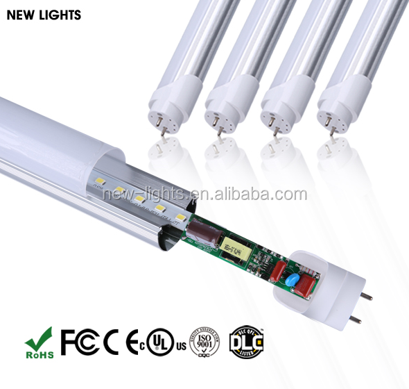 OEM DLC List day light aluminum and pc double sided 1FT 2FT 3FT 4FT 5FT 8FT Fluorescent T8 led housing G13 led tube