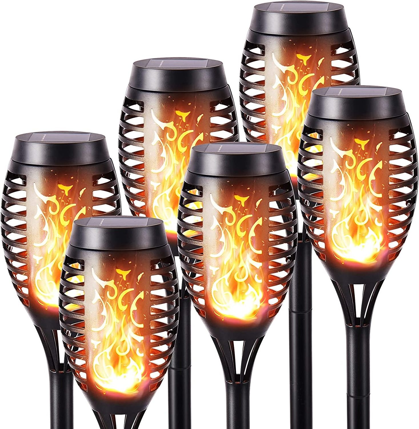 Solar Torches Garden Torches with Realistic Flame Effect IP65 Waterproof Solar Lamp Solar Lights for Outdoor Garden