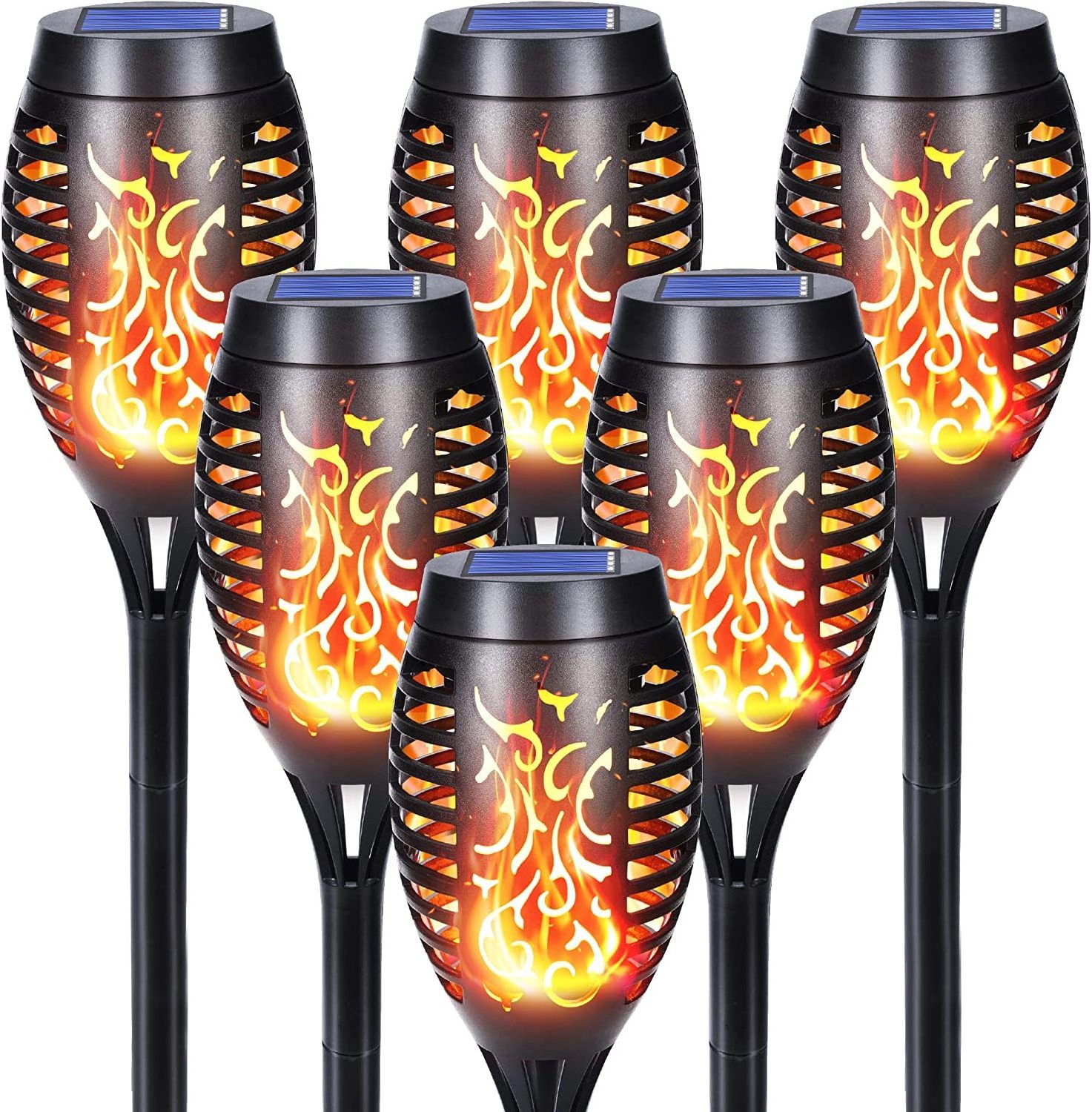 Solar Torches Garden Torches with Realistic Flame Effect IP65 Waterproof Solar Lamp Solar Lights for Outdoor Garden